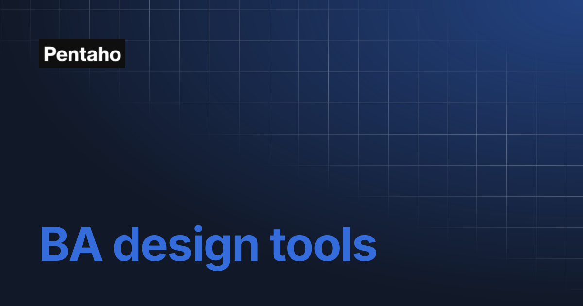 BA design tools | 9.3 Installation | Pentaho