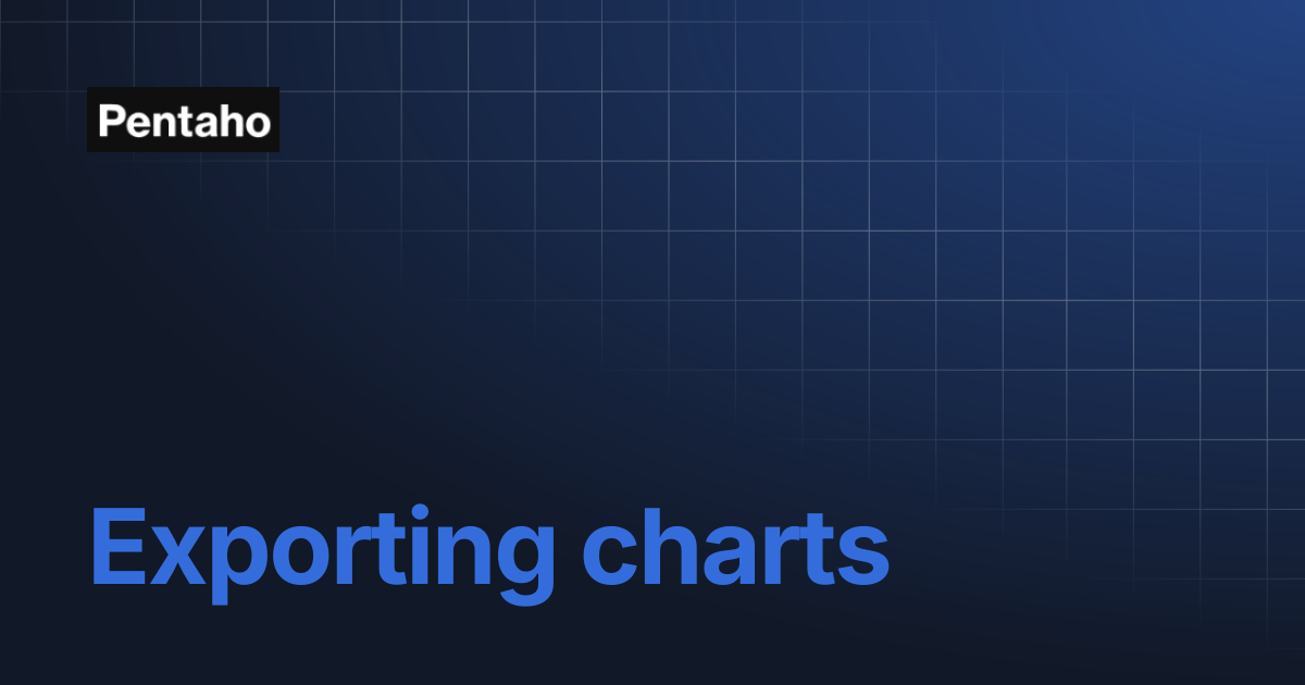 Exporting charts | 10.2 CTools | Pentaho