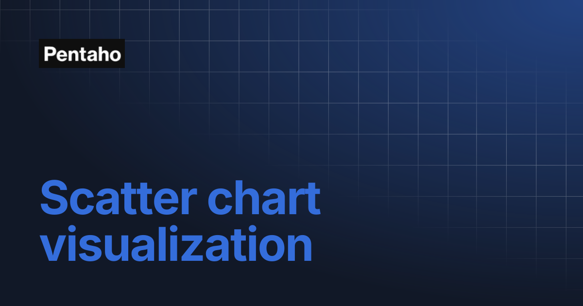Scatter chart visualization | 10.2 Analytics | Pentaho