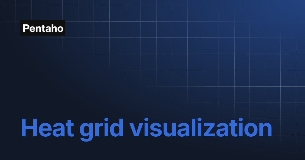 Heat grid visualization | 10.2 Analytics | Pentaho