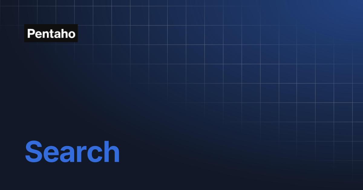 Search | PDC API v1 | Pentaho