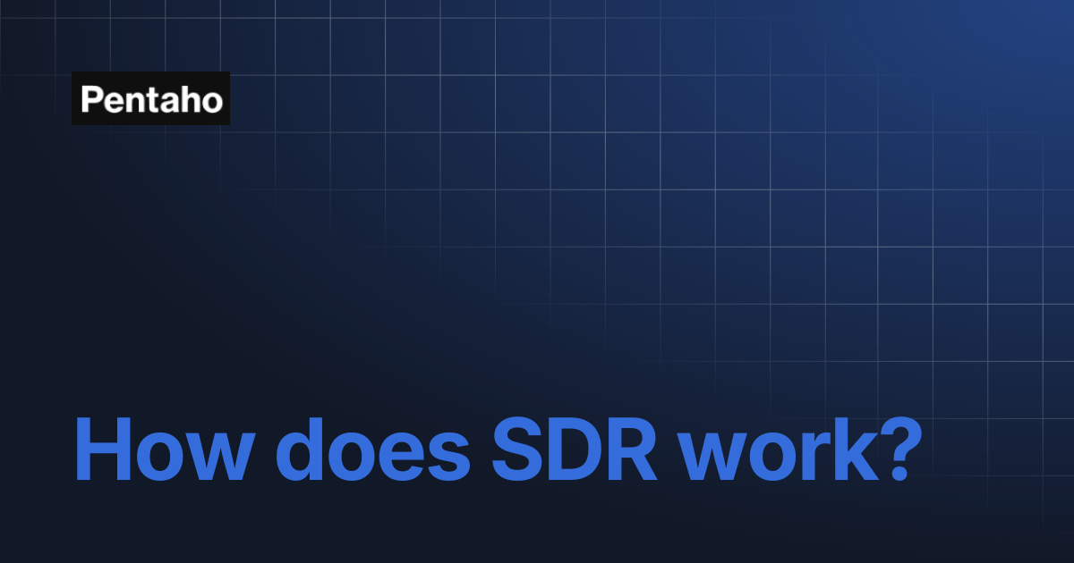 How does SDR work? | Pentaho